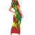 Ethiopia National Day Short Sleeve Bodycon Dress Ethiopia Lion of Judah African Pattern