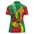 Ethiopia National Day Women Polo Shirt Ethiopia Lion of Judah African Pattern - Wonder Print Shop