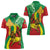 Ethiopia National Day Women Polo Shirt Ethiopia Lion of Judah African Pattern - Wonder Print Shop