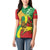 Ethiopia National Day Women Polo Shirt Ethiopia Lion of Judah African Pattern - Wonder Print Shop