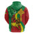 Ethiopia National Day Zip Hoodie Ethiopia Lion of Judah African Pattern