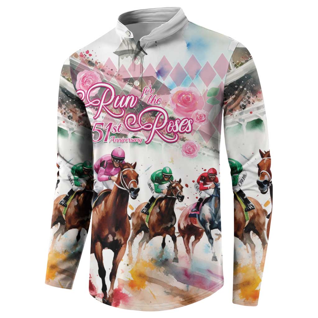 Personalized Kentucky Horse Racing Button Sweatshirt 151st Anniversary Run For The Roses