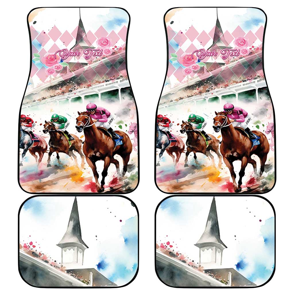 Personalized Kentucky Horse Racing Car Mats 151st Anniversary Run For The Roses