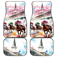 Personalized Kentucky Horse Racing Car Mats 151st Anniversary Run For The Roses