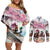 Personalized Kentucky Horse Racing Couples Matching Off Shoulder Short Dress and Long Sleeve Button Shirt 151st Anniversary Run For The Roses