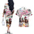 Personalized Kentucky Horse Racing Couples Matching Off The Shoulder Long Sleeve Dress and Hawaiian Shirt 151st Anniversary Run For The Roses