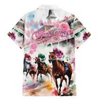 Personalized Kentucky Horse Racing Family Matching Mermaid Dress and Hawaiian Shirt 151st Anniversary Run For The Roses