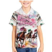 Personalized Kentucky Horse Racing Family Matching Mermaid Dress and Hawaiian Shirt 151st Anniversary Run For The Roses