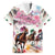 Personalized Kentucky Horse Racing Family Matching Off The Shoulder Long Sleeve Dress and Hawaiian Shirt 151st Anniversary Run For The Roses