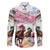 Personalized Kentucky Horse Racing Family Matching Off Shoulder Maxi Dress and Hawaiian Shirt 151st Anniversary Run For The Roses