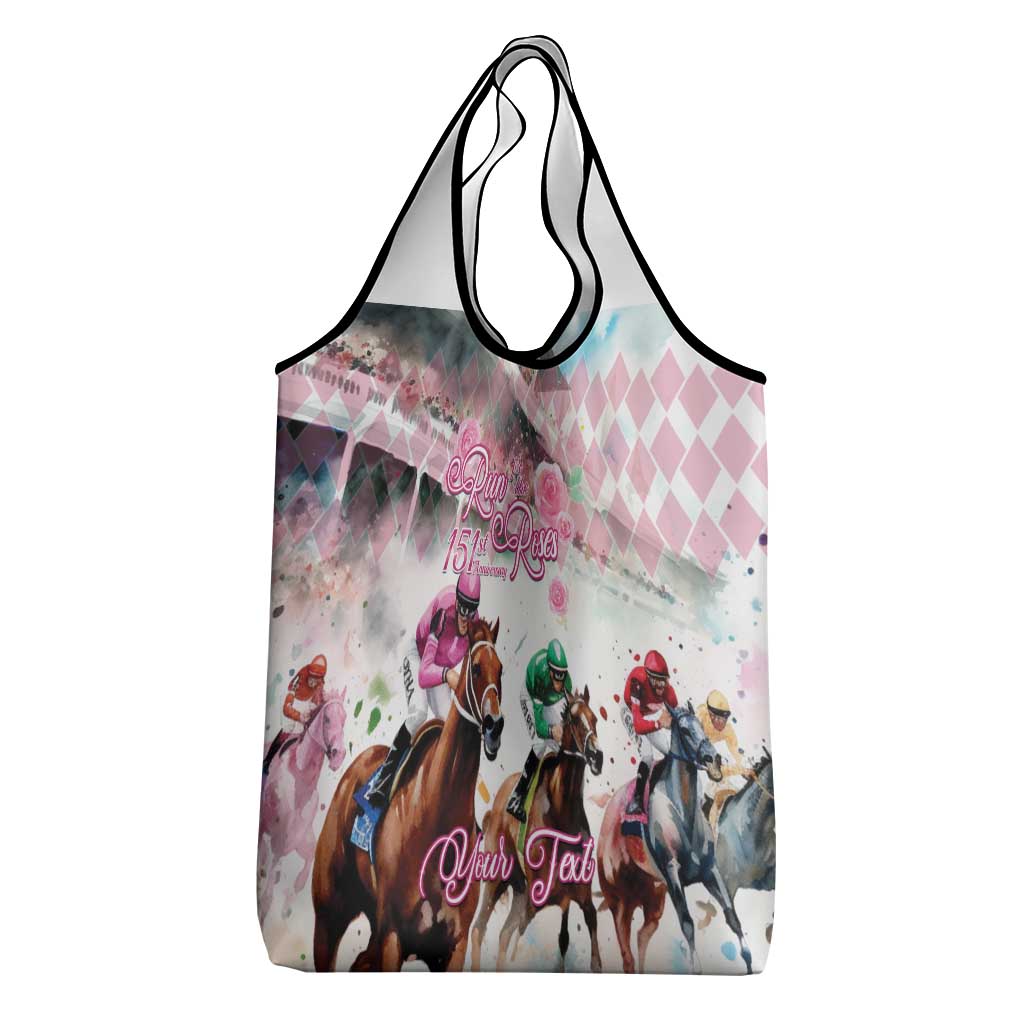 Personalized Kentucky Horse Racing Grocery Bag 151st Anniversary Run For The Roses