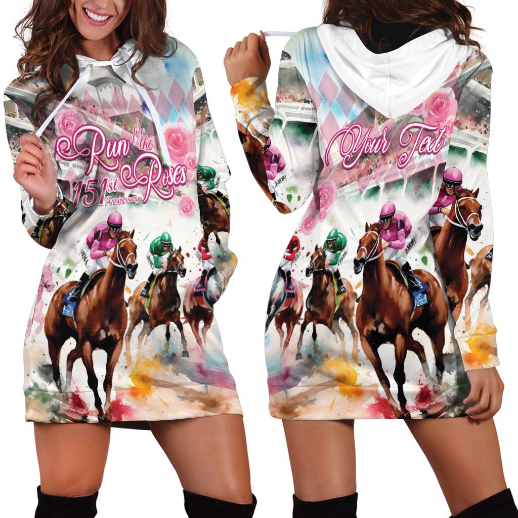 Personalized Kentucky Horse Racing Hoodie Dress 151st Anniversary Run For The Roses