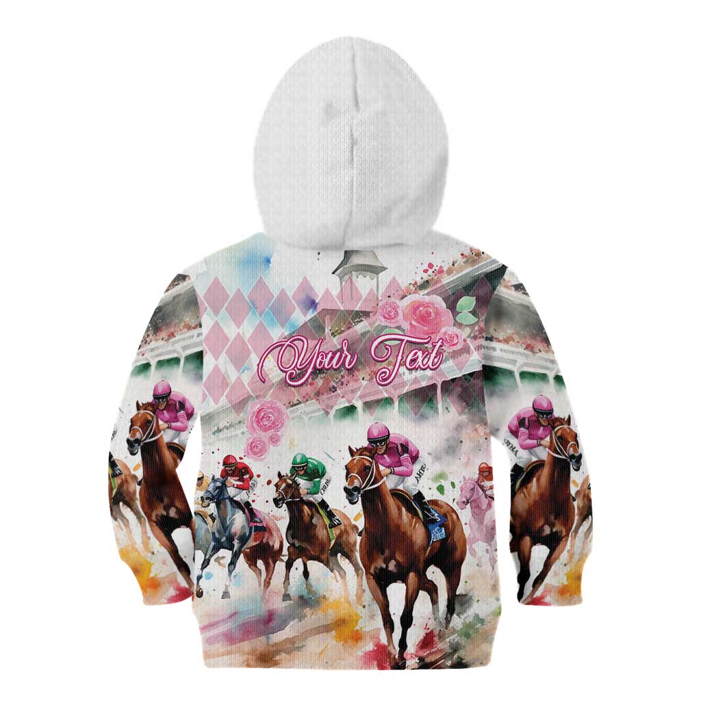 Personalized Kentucky Horse Racing Kid Hoodie 151st Anniversary Run For The Roses