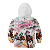 Personalized Kentucky Horse Racing Kid Hoodie 151st Anniversary Run For The Roses