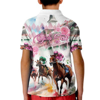 Personalized Kentucky Horse Racing Kid Polo Shirt 151st Anniversary Run For The Roses