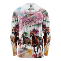 Personalized Kentucky Horse Racing Long Sleeve Shirt 151st Anniversary Run For The Roses