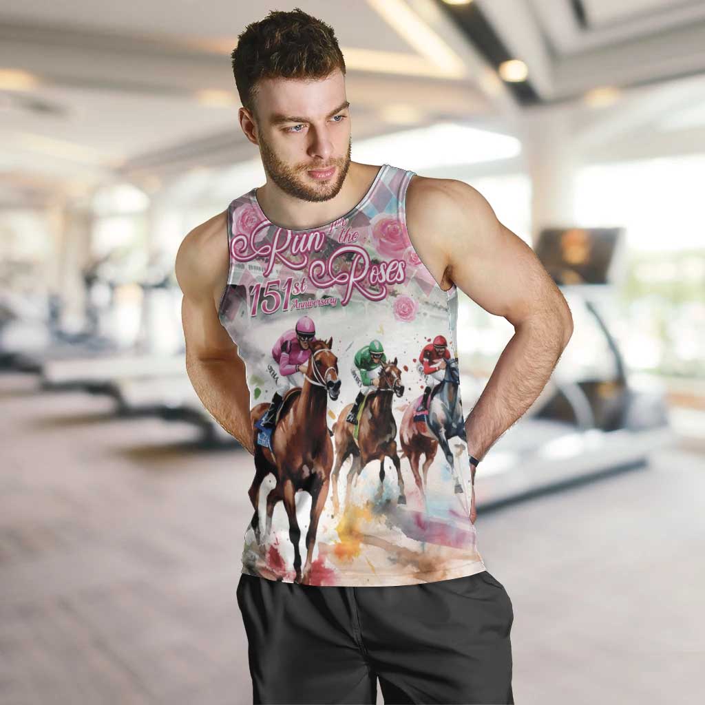Personalized Kentucky Horse Racing Men Tank Top 151st Anniversary Run For The Roses