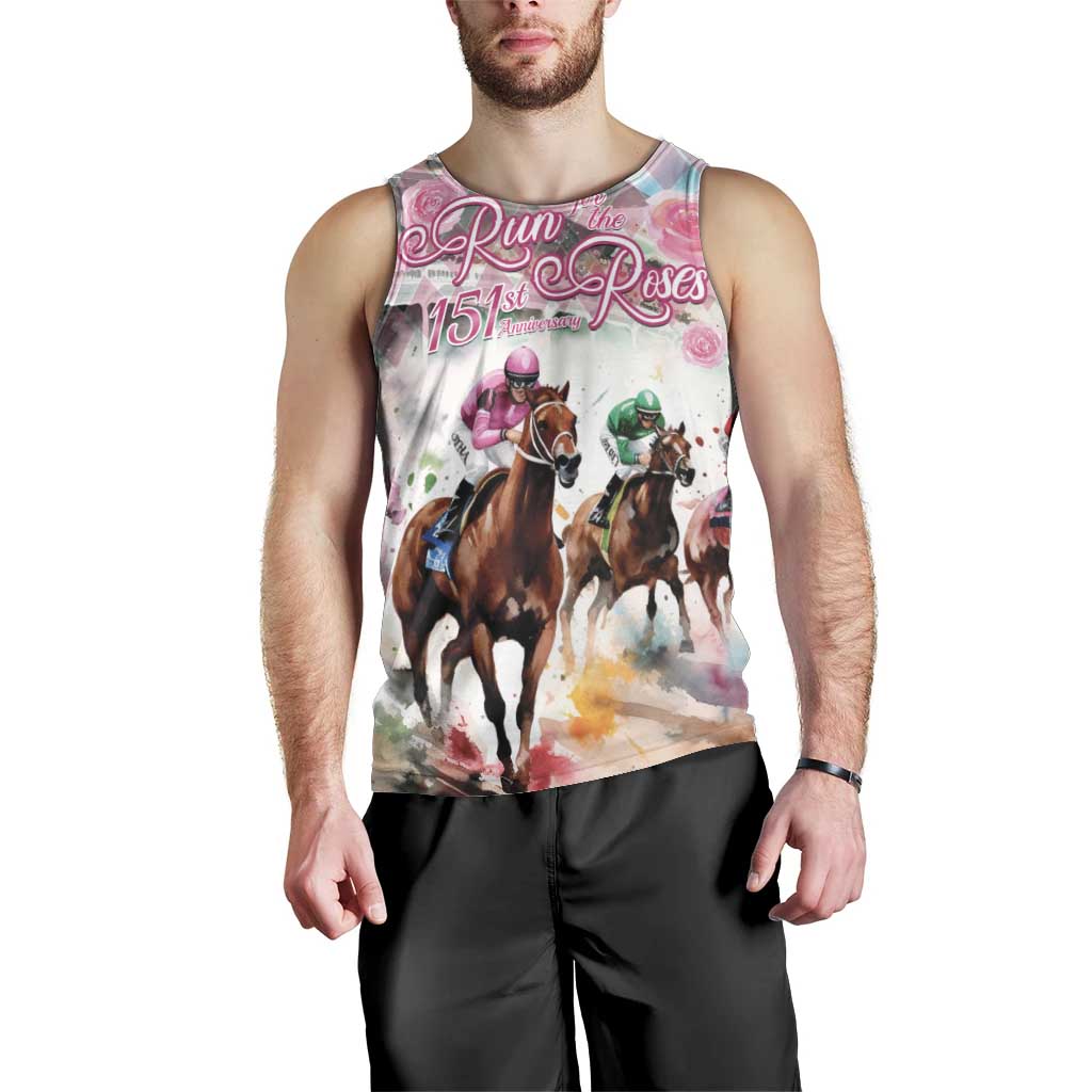 Personalized Kentucky Horse Racing Men Tank Top 151st Anniversary Run For The Roses