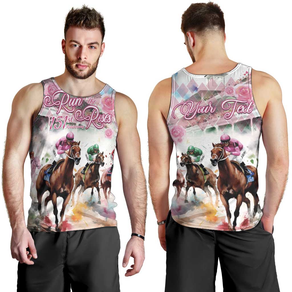 Personalized Kentucky Horse Racing Men Tank Top 151st Anniversary Run For The Roses