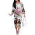 Personalized Kentucky Horse Racing Off The Shoulder Long Sleeve Dress 151st Anniversary Run For The Roses
