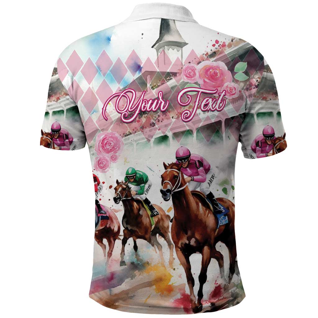 Personalized Kentucky Horse Racing Polo Shirt 151st Anniversary Run For The Roses