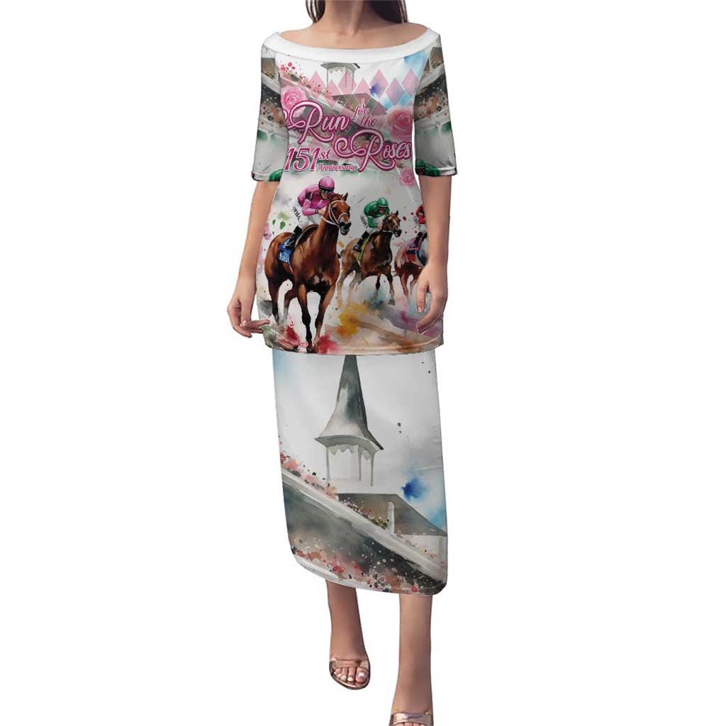 Personalized Kentucky Horse Racing Puletasi 151st Anniversary Run For The Roses