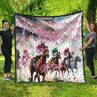 Personalized Kentucky Horse Racing Quilt 151st Anniversary Run For The Roses