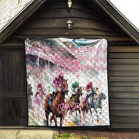 Personalized Kentucky Horse Racing Quilt 151st Anniversary Run For The Roses