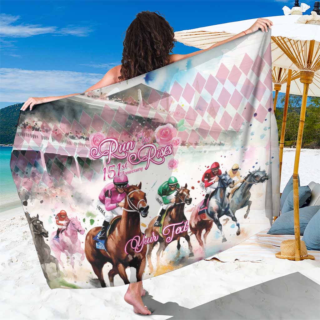 Personalized Kentucky Horse Racing Sarong 151st Anniversary Run For The Roses
