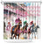 Personalized Kentucky Horse Racing Shower Curtain 151st Anniversary Run For The Roses