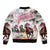 Personalized Kentucky Horse Racing Sleeve Zip Bomber Jacket 151st Anniversary Run For The Roses