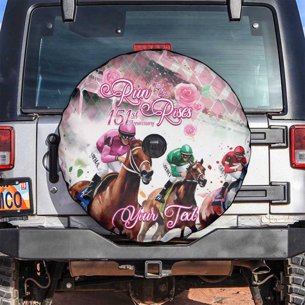 Personalized Kentucky Horse Racing Spare Tire Cover 151st Anniversary Run For The Roses