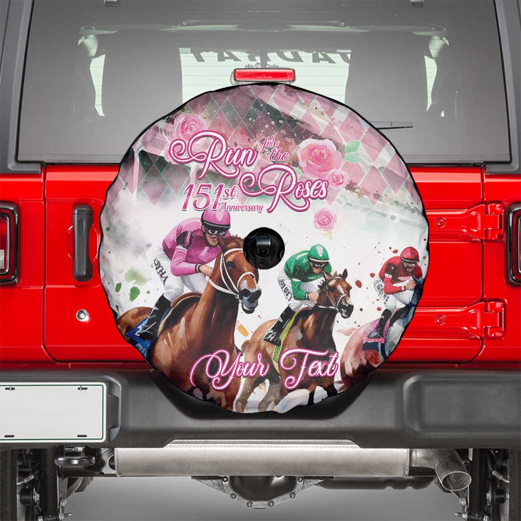 Personalized Kentucky Horse Racing Spare Tire Cover 151st Anniversary Run For The Roses
