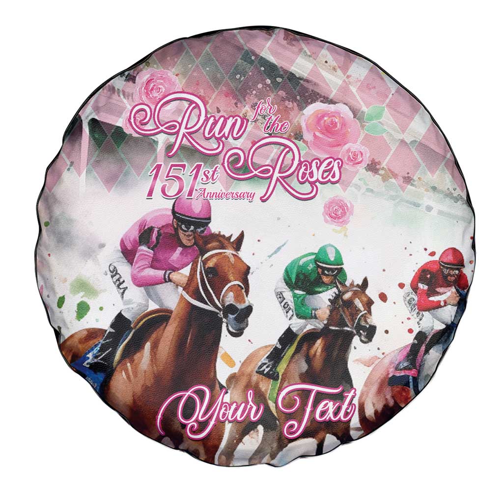 Personalized Kentucky Horse Racing Spare Tire Cover 151st Anniversary Run For The Roses