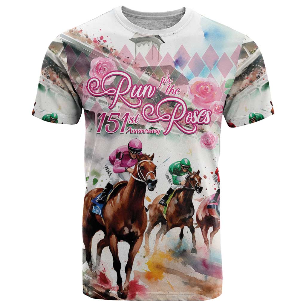 Personalized Kentucky Horse Racing T Shirt 151st Anniversary Run For The Roses
