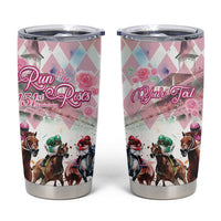 Personalized Kentucky Horse Racing Tumbler Cup 151st Anniversary Run For The Roses
