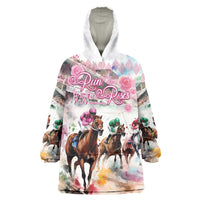 Personalized Kentucky Horse Racing Wearable Blanket Hoodie 151st Anniversary Run For The Roses
