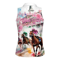 Personalized Kentucky Horse Racing Women Sleeveless Polo Shirt 151st Anniversary Run For The Roses