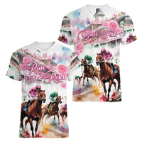 Personalized Kentucky Horse Racing Women V-Neck T-Shirt 151st Anniversary Run For The Roses