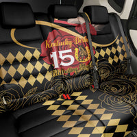 Kentucky Horse Racing Back Car Seat Cover Celebrating 151 Years Horseshoe With Roses
