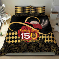 Kentucky Horse Racing Bedding Set Celebrating 151 Years Horseshoe With Roses