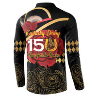 Kentucky Horse Racing Button Sweatshirt Celebrating 151 Years Horseshoe With Roses