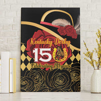 Kentucky Horse Racing Canvas Wall Art Celebrating 151 Years Horseshoe With Roses