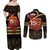 Kentucky Horse Racing Couples Matching Off Shoulder Maxi Dress and Long Sleeve Button Shirt Celebrating 151 Years Horseshoe With Roses