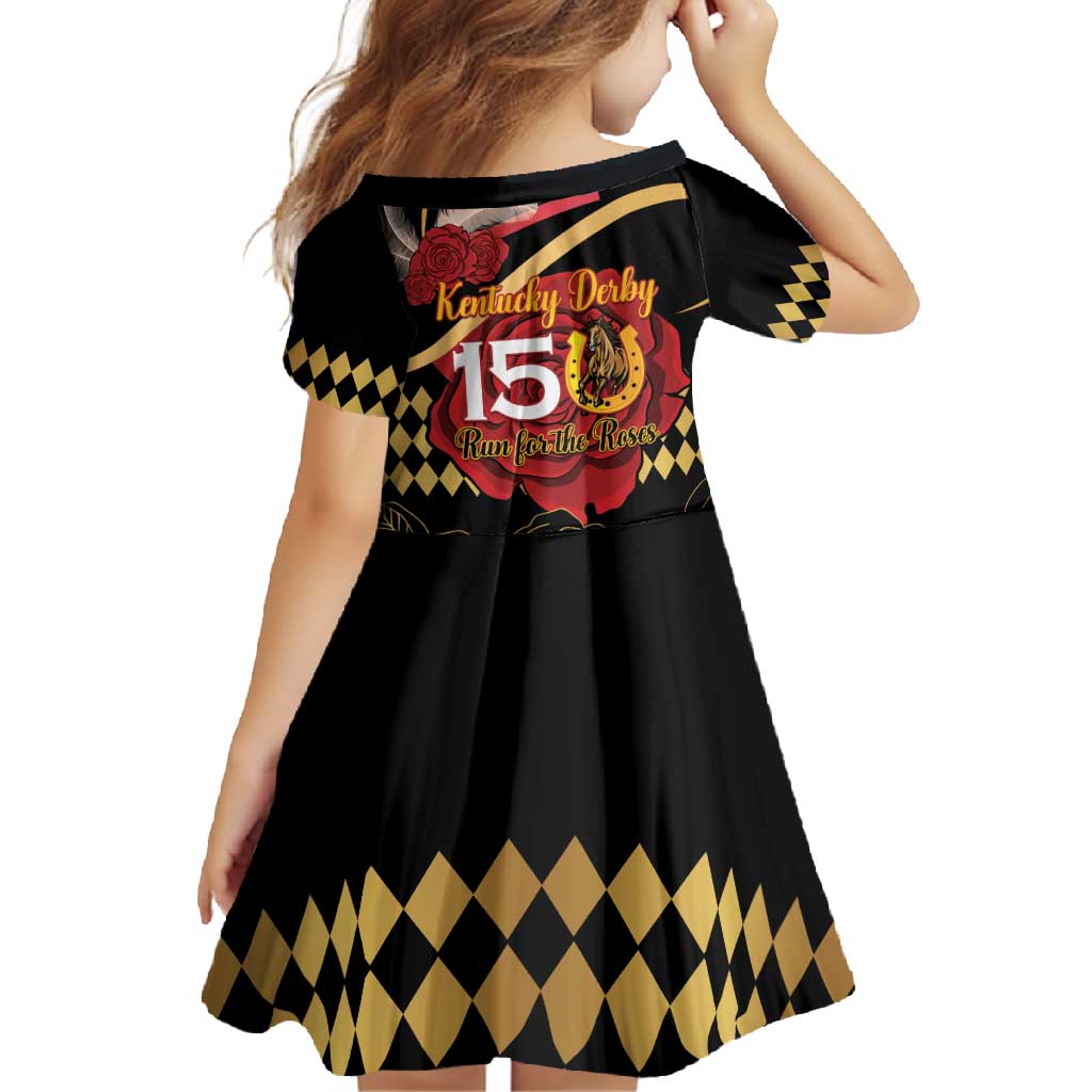 Kentucky Horse Racing Family Matching Long Sleeve Bodycon Dress and Hawaiian Shirt Celebrating 151 Years Horseshoe With Roses