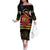 Kentucky Horse Racing Family Matching Off The Shoulder Long Sleeve Dress and Hawaiian Shirt Celebrating 151 Years Horseshoe With Roses