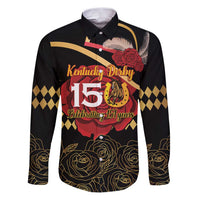 Kentucky Horse Racing Family Matching Puletasi and Hawaiian Shirt Celebrating 151 Years Horseshoe With Roses