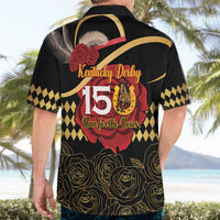 Kentucky Horse Racing Hawaiian Shirt Celebrating 151 Years Horseshoe With Roses