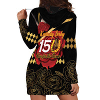 Kentucky Horse Racing Hoodie Dress Celebrating 151 Years Horseshoe With Roses