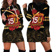 Kentucky Horse Racing Hoodie Dress Celebrating 151 Years Horseshoe With Roses